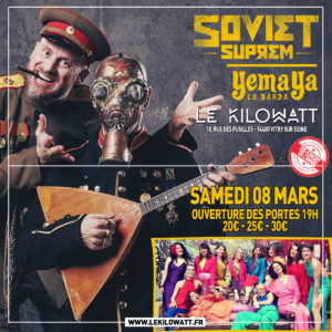 SOVIET SUPREM + YEMAYA LA BANDA Le 8 mars 2025