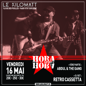 HOBA HOBA SPIRIT + RETRO CASSETTA + ABDUL & THE GANG Le 16 mai 2025